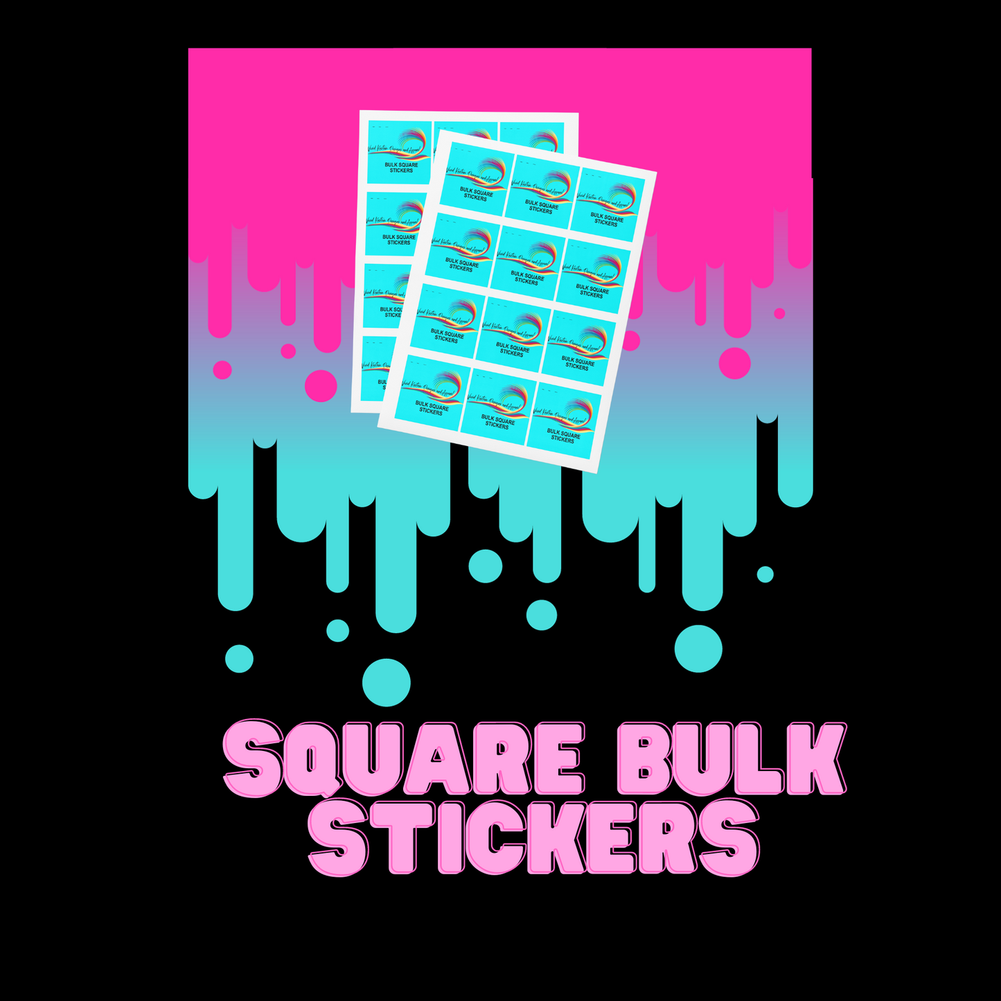 Square Bulk  Stickers